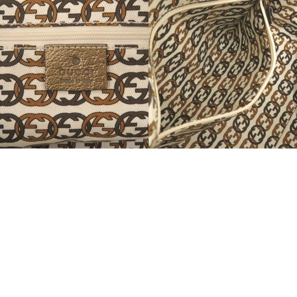 GUCCI Authentic Cream Canvas Boston Bag - Picture 8 of 8